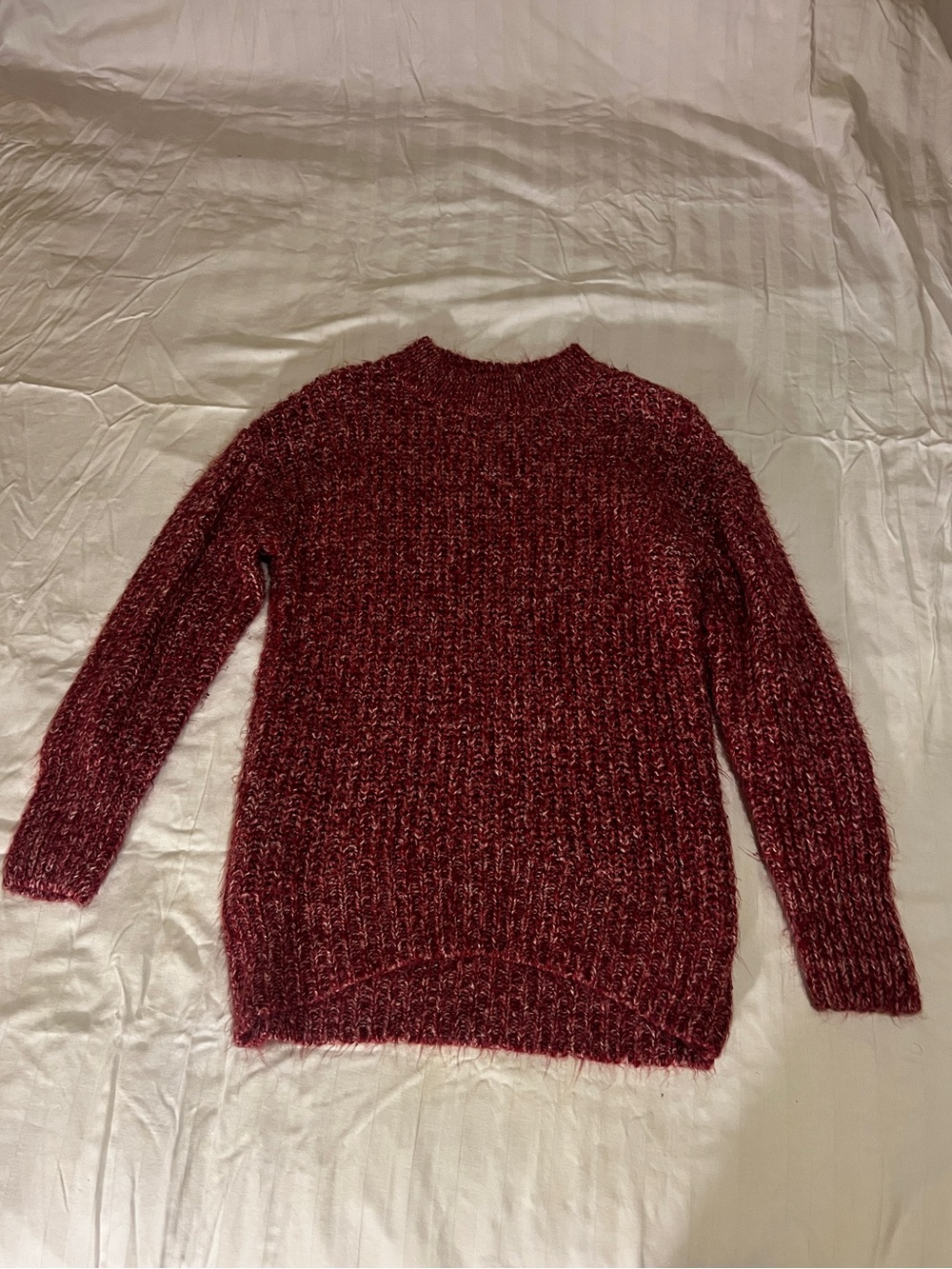 Primark Red Textured Turtleneck Sweater